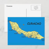 Postcard Curacao Island in the Sun Briefkaart (Voorkant / Achterkant)