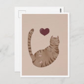 Postcard - Cute Cat Briefkaart (Voorkant / Achterkant)