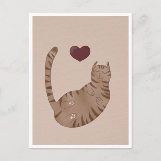 Postcard - Cute Cat Briefkaart (Voorkant)