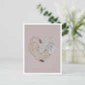 Postcard - Cute Cat Briefkaart (Staand voorkant)