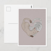 Postcard - Cute Cat Briefkaart (Voorkant / Achterkant)