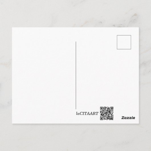 Postcard - Cute Cat in Glass Briefkaart (Achterkant)