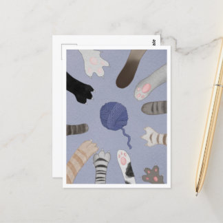 Postcard - Cute Paws Briefkaart