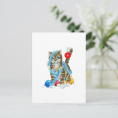 POSTCARD DECORATED KITTY BRIEFKAART (Staand voorkant)