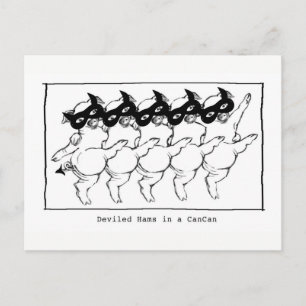 Postcard - Deviled Ham in a Can Can Briefkaart