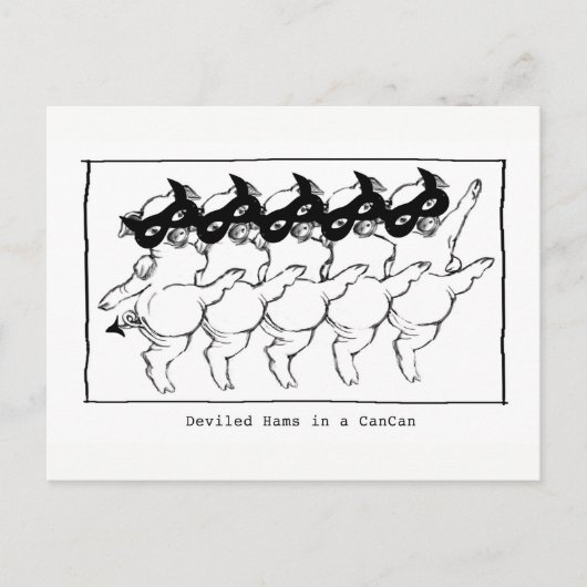 Postcard - Deviled Ham in a Can Can Briefkaart (Voorkant)
