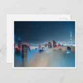 Postcard - Dubai Skyline on Misty Dusk Briefkaart (Voorkant / Achterkant)
