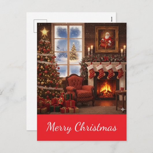 Postcard Feestdagenkaart (Voorkant / Achterkant)