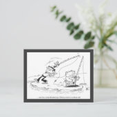 Postcard - Fishing Cartoon - Abrupt End Briefkaart (Staand voorkant)