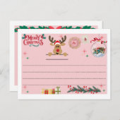 Postcard for Merry Christmas Briefkaart (Voorkant / Achterkant)