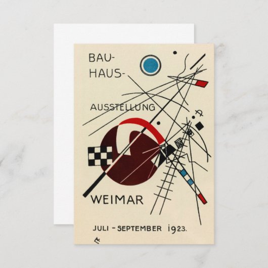 Postcard for the Bauhaus Exhibition by Kandinsky Bedankkaart (Voorkant / Achterkant)