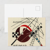 Postcard for the Bauhaus Exhibition by Kandinsky Briefkaart (Voorkant / Achterkant)