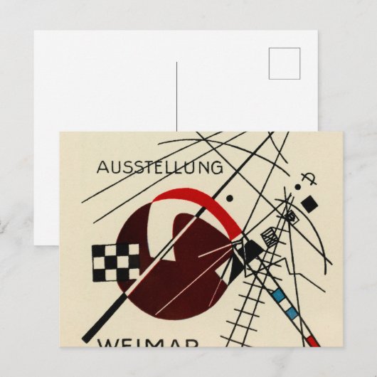 Postcard for the Bauhaus Exhibition by Kandinsky Briefkaart (Voorkant / Achterkant)