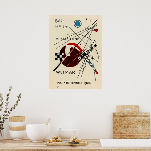 Postcard for the Bauhaus Exhibition by Kandinsky Poster (Keuken)