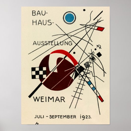 Postcard for the Bauhaus Exhibition by Kandinsky Poster (Voorkant)