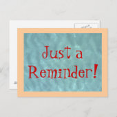 PostCard Gewoon een herinnering! Briefkaart (Voorkant / Achterkant)