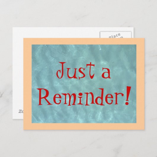 PostCard Gewoon een herinnering! Briefkaart (Voorkant / Achterkant)