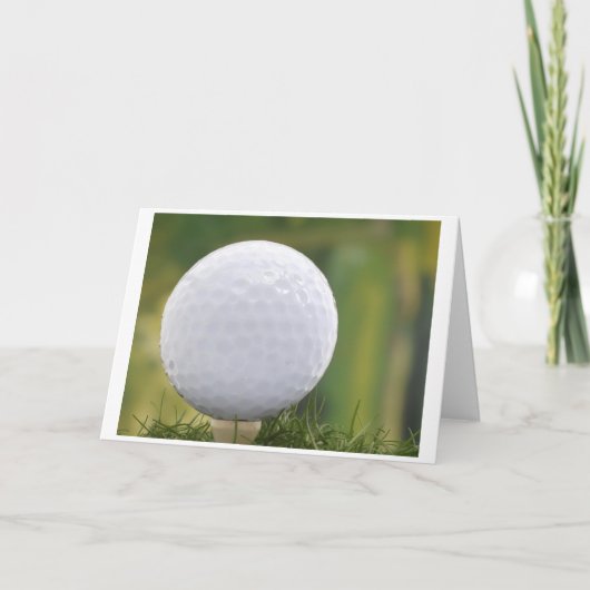 postcard golf ball kaart (Voorkant)