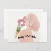 Postcard Happy Eid Al Adha Briefkaart (Voorkant / Achterkant)