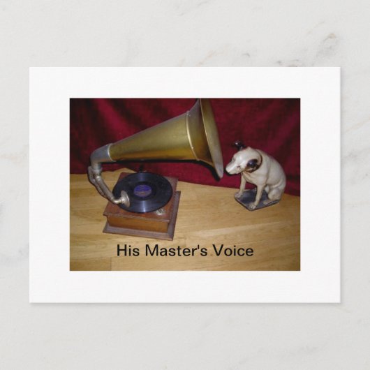 Postcard - His Master's Voice Briefkaart (Voorkant)