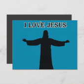 Postcard  i love jesus briefkaart (Voorkant / Achterkant)