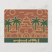 postcard in the town of 'GHARDAIA' in Algeria Briefkaart (Voorkant)