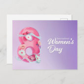 postcard international women's day 8 briefkaart (Voorkant / Achterkant)