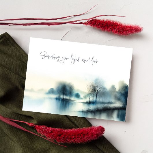 Postcard "Light and love" Briefkaart