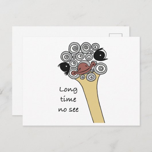 Postcard Long time no see Briefkaart (Voorkant / Achterkant)