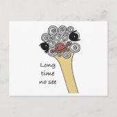 Postcard Long time no see Briefkaart (Voorkant)