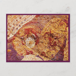 Postcard Love and Peace "Earth-Design" Briefkaart