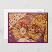 Postcard Love and Peace "Earth-Design" Briefkaart (Voorkant / Achterkant)