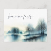 Postcard "Love never fails" Briefkaart (Voorkant)
