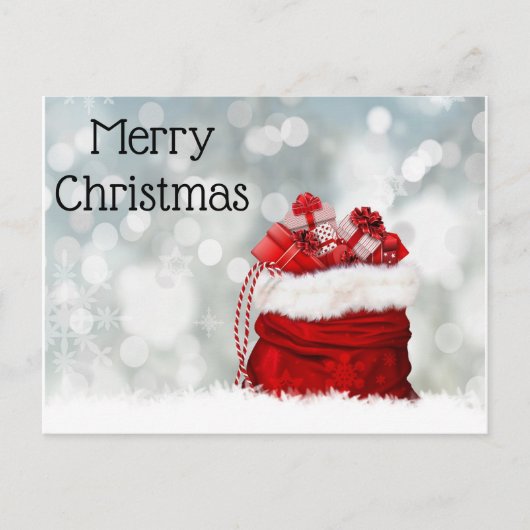 Postcard-merry christmas feestdagenkaart (Voorkant)