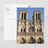 Postcard met Onze-Lieve-Vrouw van Parijs Briefkaart (Voorkant / Achterkant)