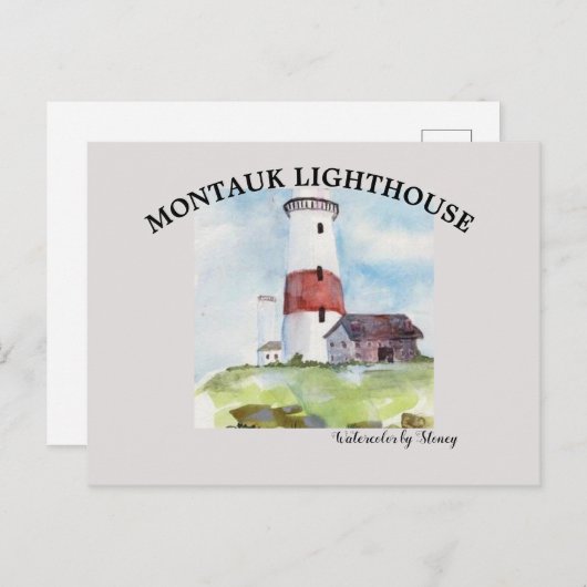 Postcard Montauk Lighthouse Briefkaart (Voorkant / Achterkant)