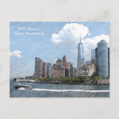 POSTCARD NYC SKYLINE lower Manhattan Briefkaart (Voorkant)