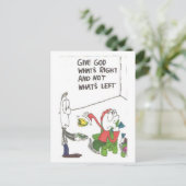 Postcard of fuinny church sayings, animated briefkaart (Staand voorkant)