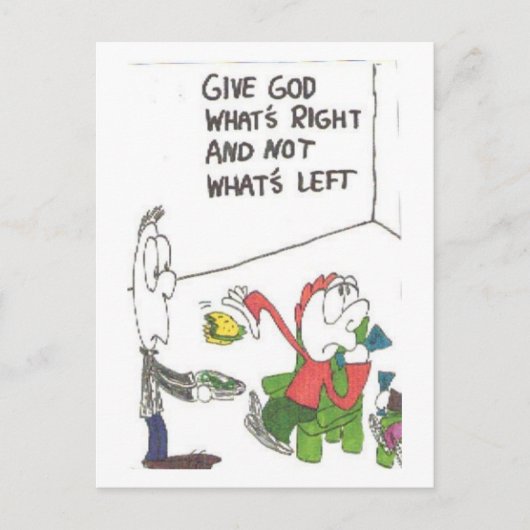 Postcard of fuinny church sayings, animated briefkaart (Voorkant)