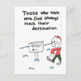 Postcard of funny church sayings, animated briefkaart