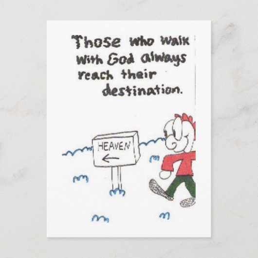 Postcard of funny church sayings, animated briefkaart (Voorkant)
