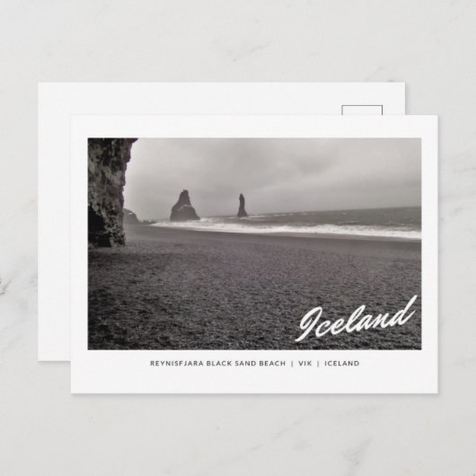 Postcard of Reynisfjara Black Sand Beach, Iceland Briefkaart (Voorkant / Achterkant)