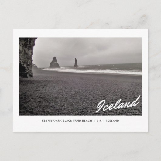 Postcard of Reynisfjara Black Sand Beach, Iceland Briefkaart (Voorkant)