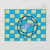 Postcard - Optical Illusion and Whale Briefkaart (Voorkant)