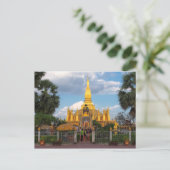 Postcard Pha Than Luang stupa Vientiane Laos Briefkaart (Staand voorkant)