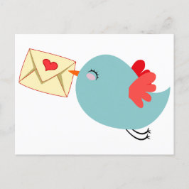 postcard pigeon mail briefkaart