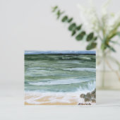 Postcard, Rocks on the Beach by M. Laplante Briefkaart (Staand voorkant)