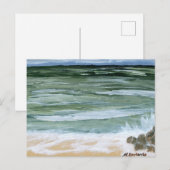 Postcard, Rocks on the Beach by M. Laplante Briefkaart (Voorkant / Achterkant)