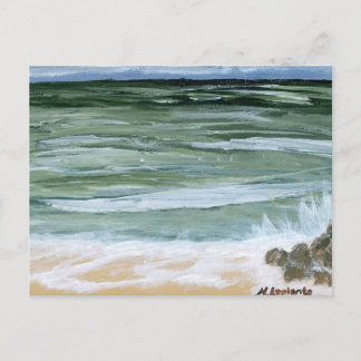 Postcard, Rocks on the Beach by M. Laplante Briefkaart
