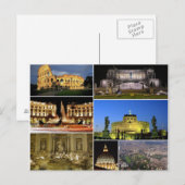 Postcard Rome Monumenten, Italy Briefkaart (Voorkant / Achterkant)